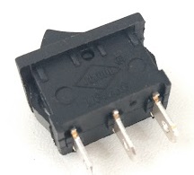 Cod.10302 Chave Gang Mini U11 03 terminais ( Posiçao centro Liga Esq e Direita 3A 250V
