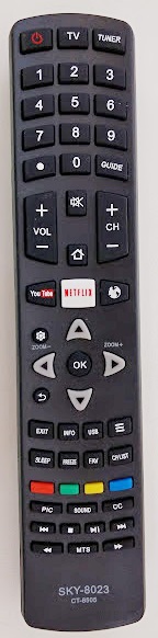 Cod.10459 Controle Remoto de TV Semp Toschiba