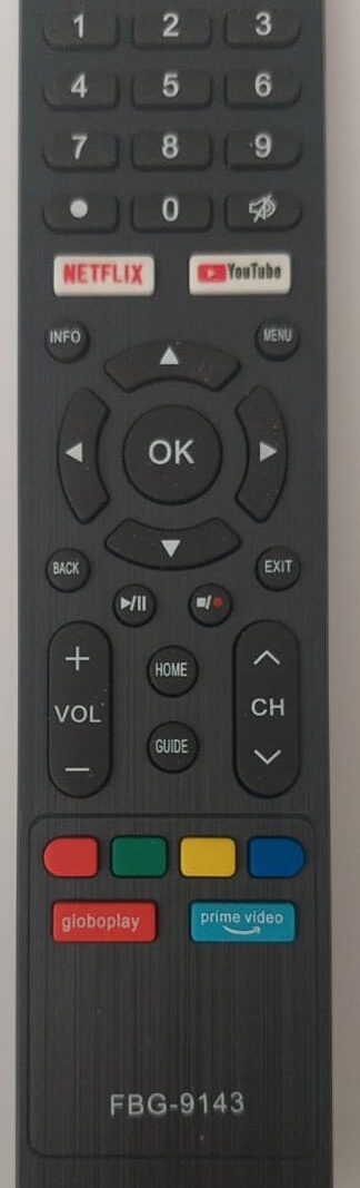 Cod.12592 Controle Remoto Compatível com TV Multilaser Tl020 Smart Tl024 42 - FBG-9143