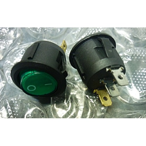 Cod.1466 Chave Power Liga e Desliga  KCD1-106 Led verde 3 polos  10(6)A  250V.