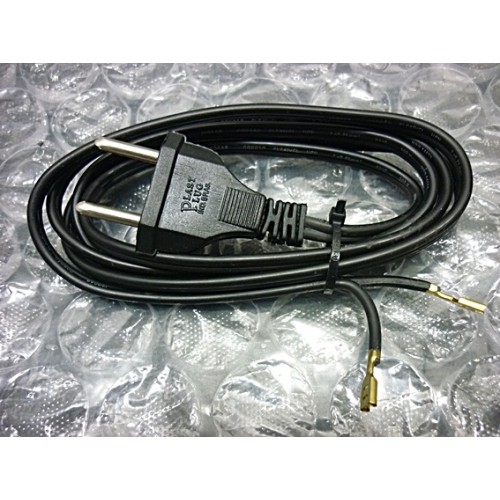 Cód.1781  Cabo Força para Ferro Silicone 2X 0,75-1,5m (preto)