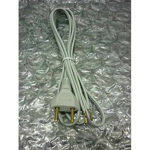 Cód.1782  Cabo Força para Ferro Silicone-2X 0,75-1,8m (cinza)