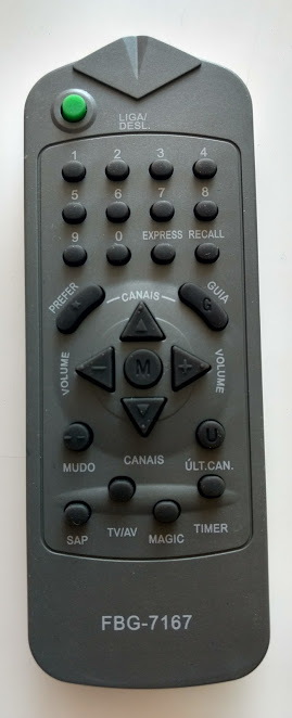 Cod. 198 Controle de TV Philco