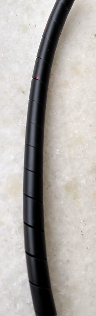 Cod.3768 Organizador Espiral De Fios - 14 (6mm) C 1m preto.