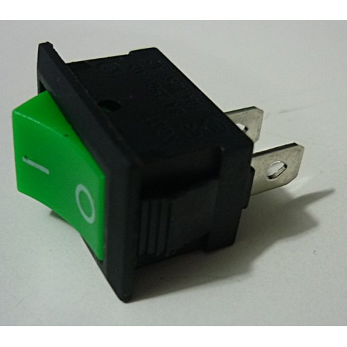 Cod.3905 Chave tecla gangorra verde 2 polos KCD1 6A  250V