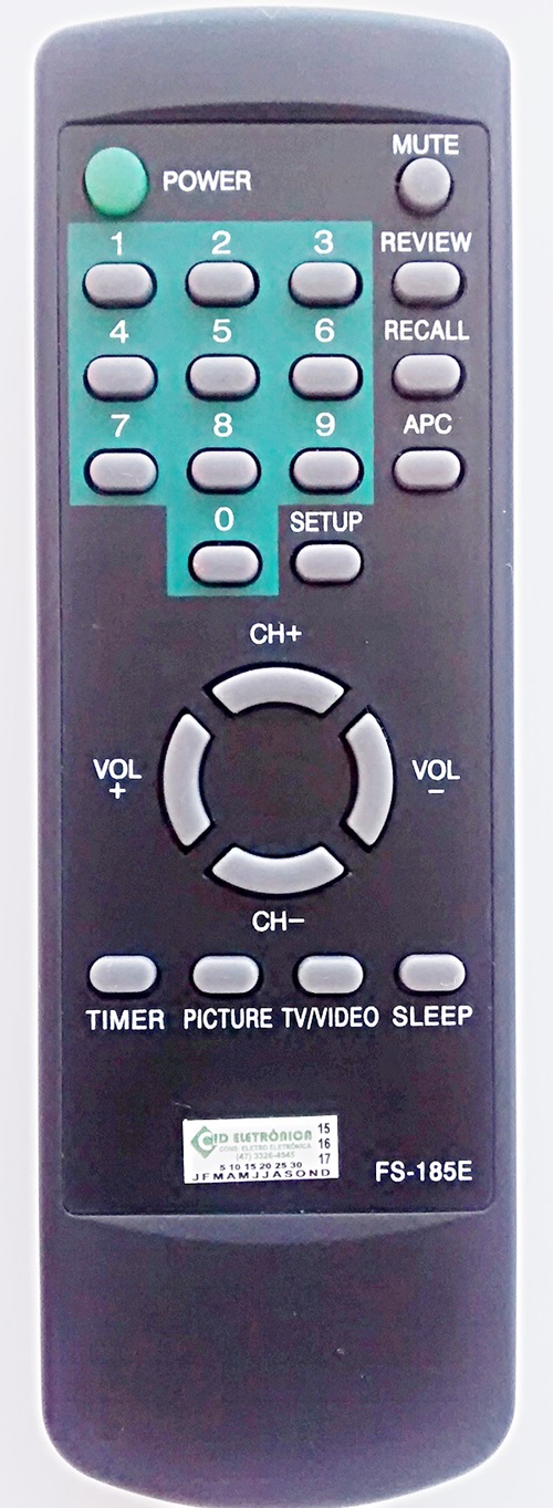 Cod. 4540 Controle de TV Gradiente