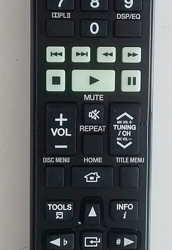 Cod. 5846  Controle Remoto DVD Home Samsung Original