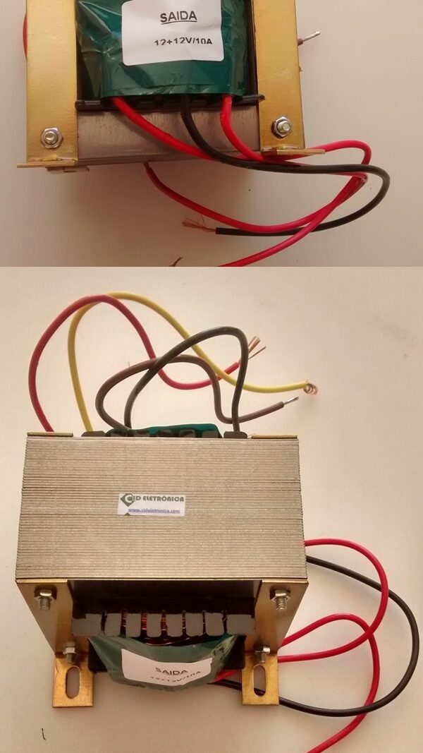 Cod. 7143 Transformador 12+12V 10A 110  220V AC - Marca Gilson.