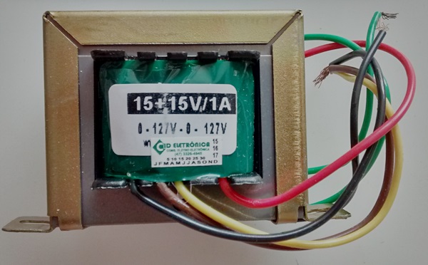 Cod. 7149 Transformador Força  15+15V 1A 110  220V AC - Marca Gilson
