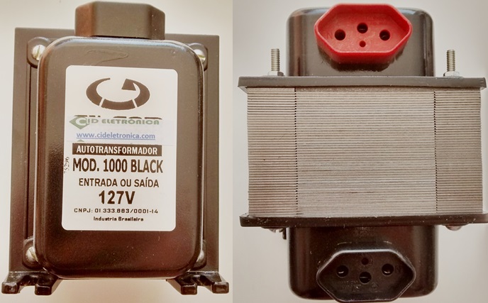 Cod. 7157 Auto Transformador Entrada Bivolt  saida 127V por 1000VA ( 2X0,75)