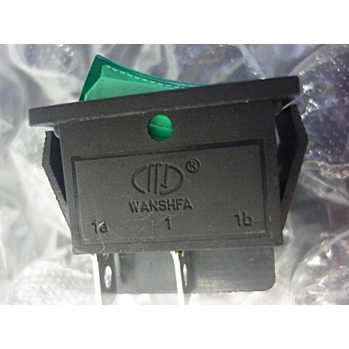 Cod.725 Chave gangorra OnOff KCD4  led verde acesso direto 16A  250V