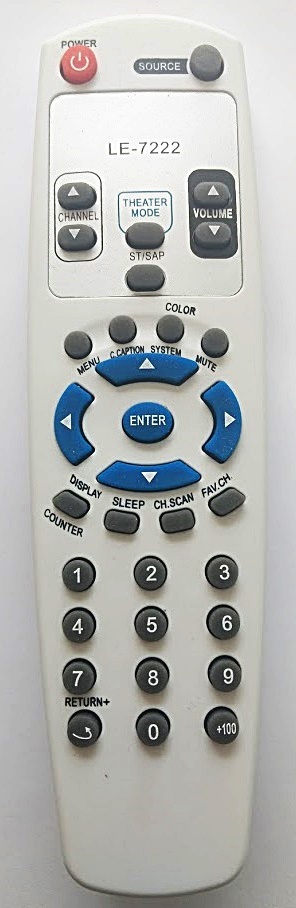 Cod. 801 Controle de TV Gradiente