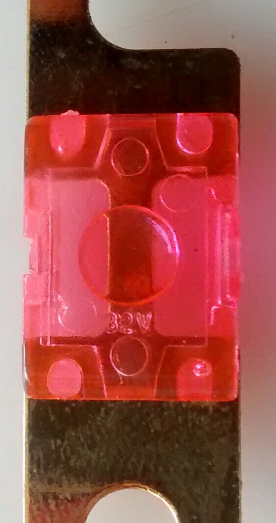Cod. 8753 Fusivel Anel faca Pequeno 100A transparente (Rosa)