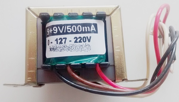 Cod. 8891 Transformador Força   9+9V 500mA 110  220V AC - Marca Gilson