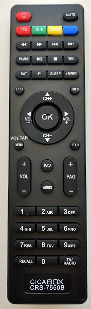 Cod. 9533 Receptor Digital GIGABOX CRS-7550B   Azbox- Bravo