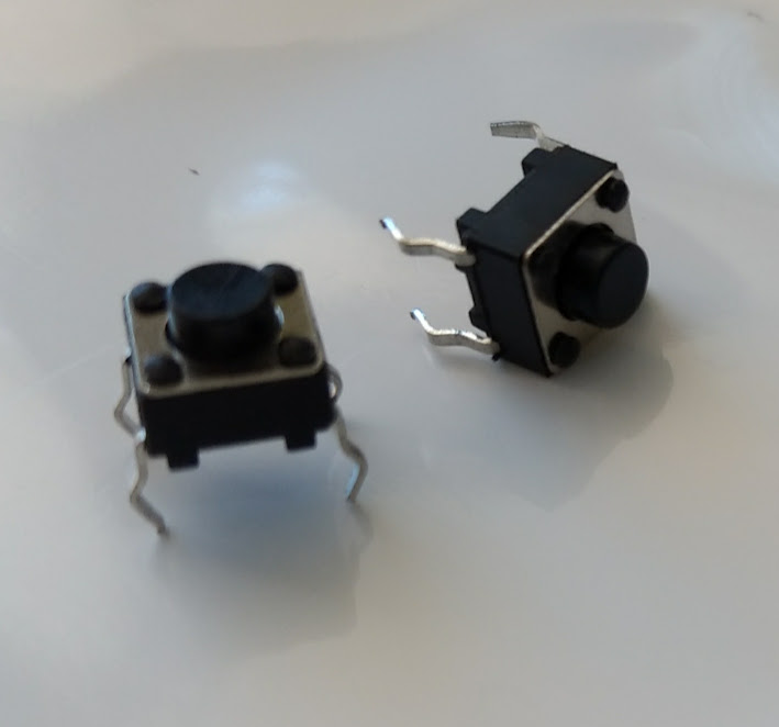Cod.9876 Chave de toque 6x6x5mm com 04 terminais