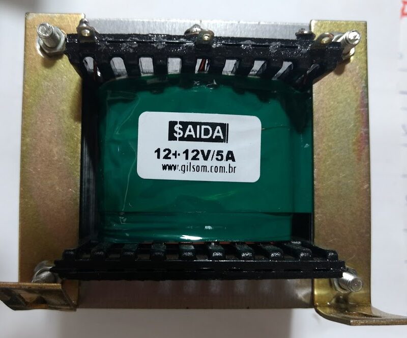 Cod. 9993 Transformador Força  12+12V 5A 110  220V AC - Marca Gilson.