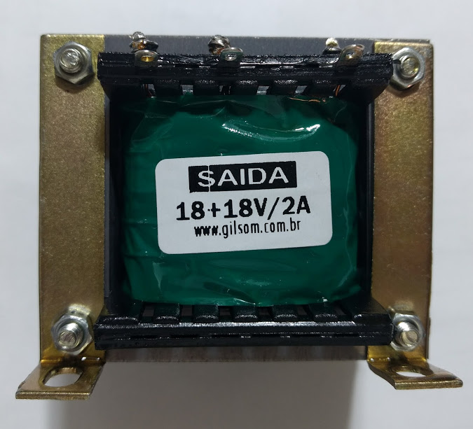 Cod. 9995 Transformador Força  18+18V 2A 110  220V AC - Marca Gilson.