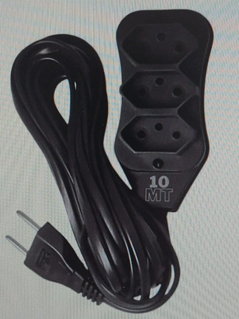 Cod.11802 Extençao Eletrica 10 metros com 03 tomadas  bivot -eletro
