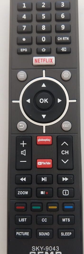 Cod.12055 Controle Remoto de TV Semp Toschiba