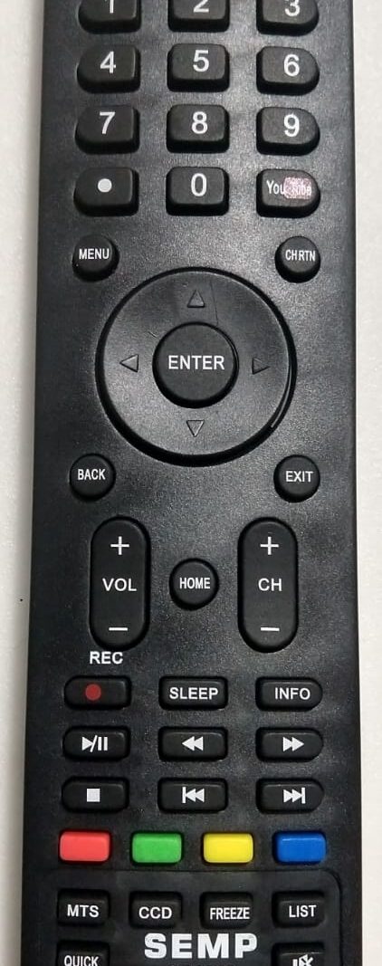 Cod.12061 Controle Remoto de TV Semp Toschiba