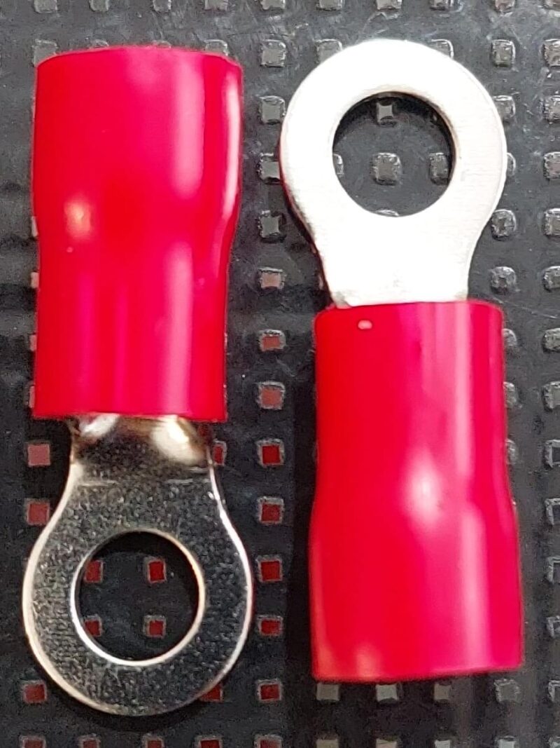 Cod.12873 Terminal Argola Olhal Pré-isolado 10mm  furo 6,5mm