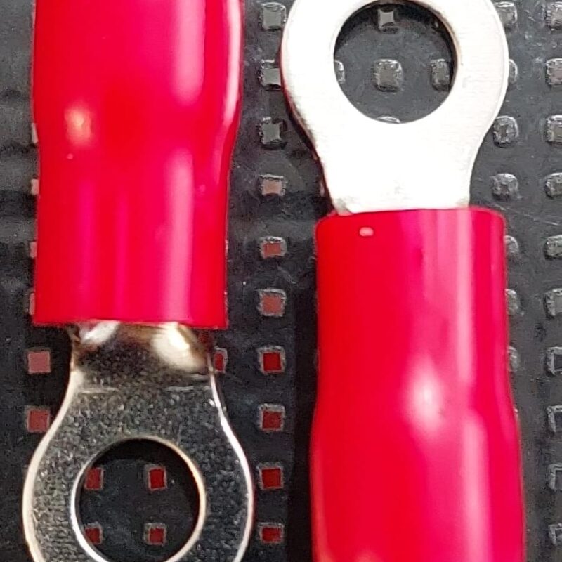 Cod.12873 Terminal Argola Olhal Pré-isolado 10mm  furo 6,5mm