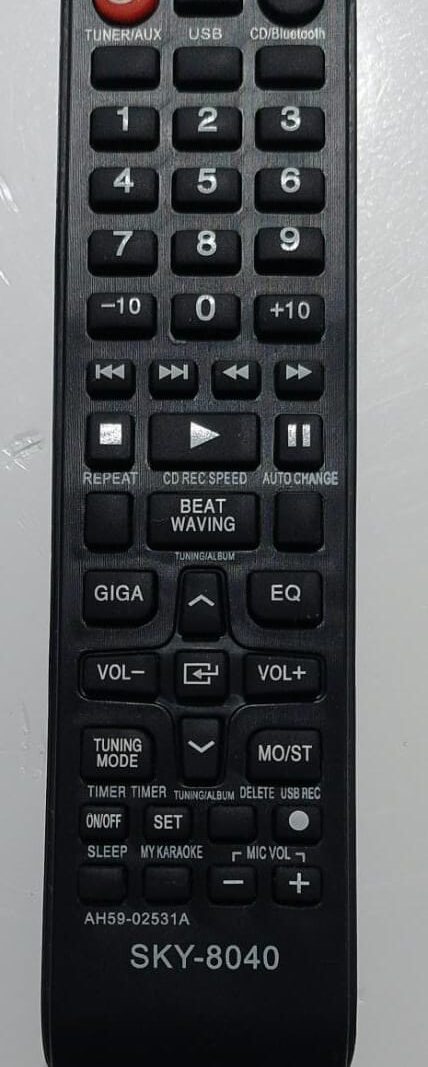 Cod.12996 Controle Remoto Som Samsung SKY-804