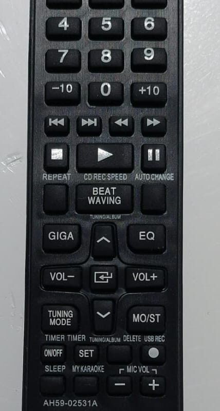 Cod.12996 Controle Remoto Som Samsung SKY-8040