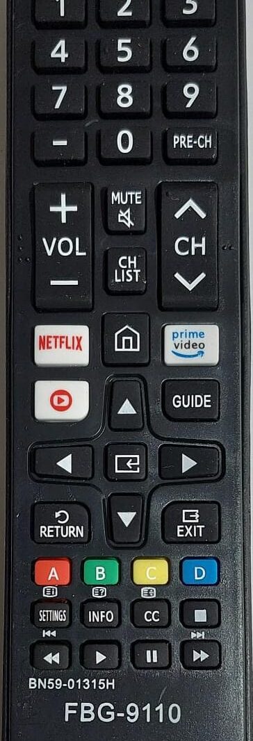 Cod.13119 TV Compativel TV Samsung 4k Tecla netflix  globo  prime SKY-9110.