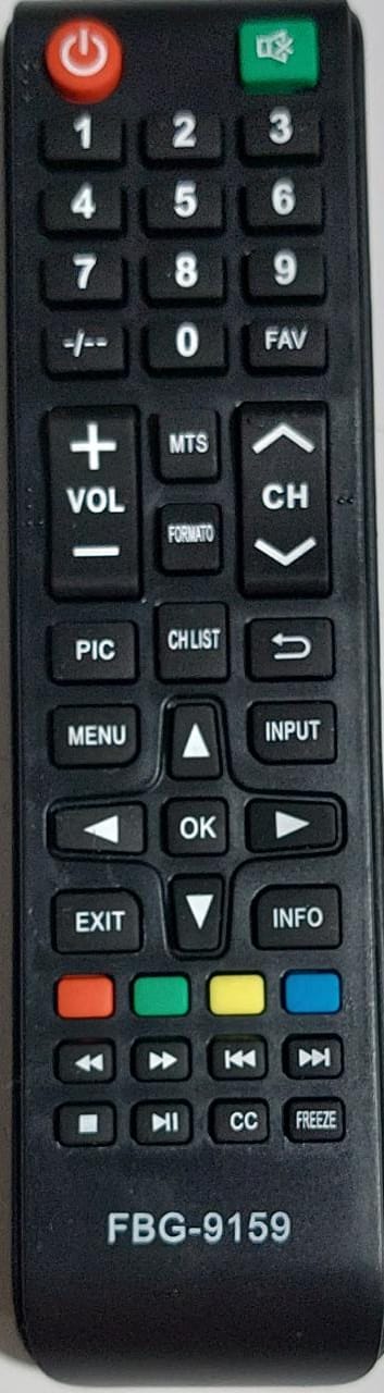 Cod.13130 Controle Remoto TV Multilaser Smart - Mod. Tl016 -Tl017 - Tl037 - Tl038 - FBG-9159