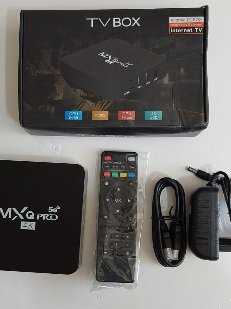 Cod.13192 TV Box com dual Wifi  Androide 10.0-4K HD - MXQ- PRO -2,5, 5G-1