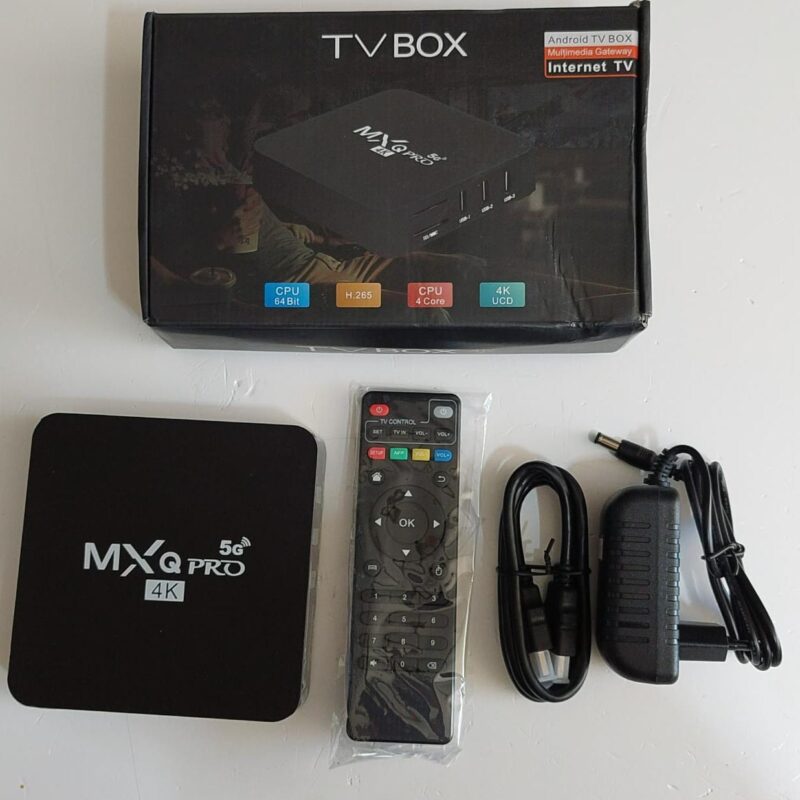 Cod.13192 TV Box com dual Wifi  Androide 10.0-4K HD - MXQ- PRO -2,5, 5G-1