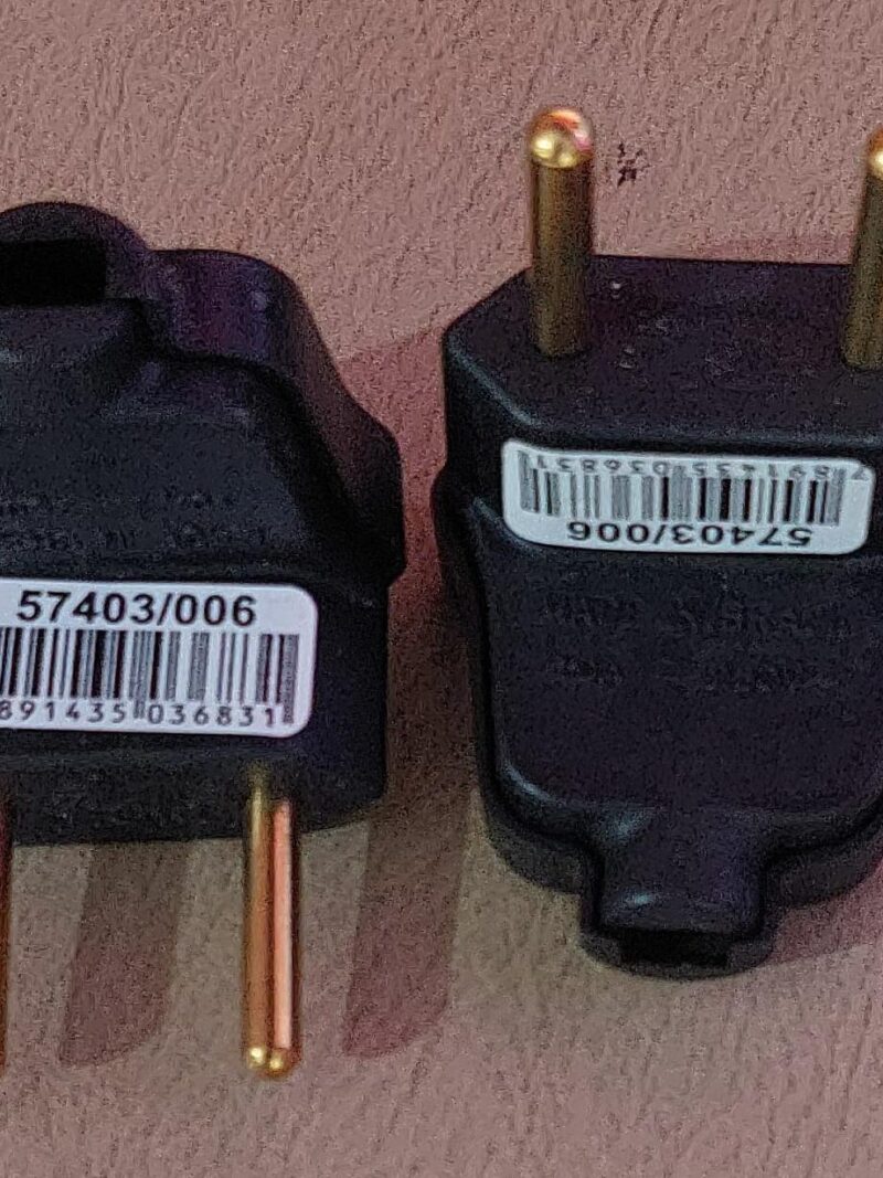 Cod.13616 Plug  Macho Angular 2 Pinos 2p 10a Preto Tramontina