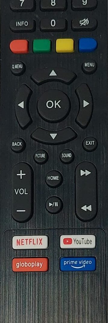 Cod.14167 Controle Remoto TV  Multilaser  Smart- Mod.Tl019  -Tl033 FBG-9147.