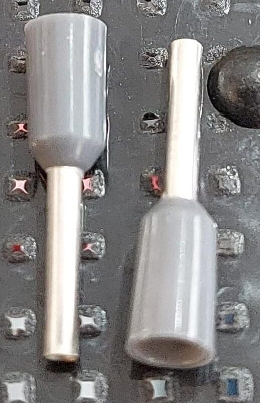 Cod.14627 Terminal Eletrico Ilhos Para Cabos 0,7mm - Cinza - PÇ