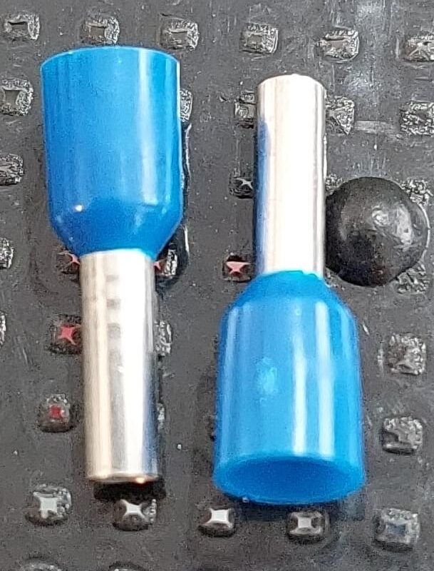Cod.14630 Terminal Eletrico Ilhos Para Cabos 0,11mm - Azul - PÇ