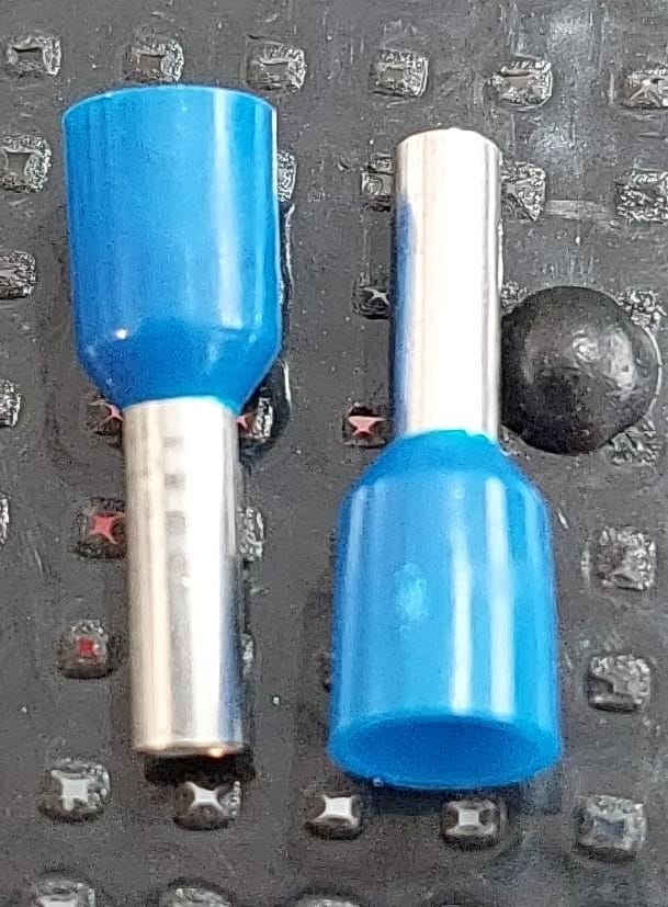 Cod.14630 Terminal Eletrico Ilhos Para Cabos 0,11mm - Azul - PÇ