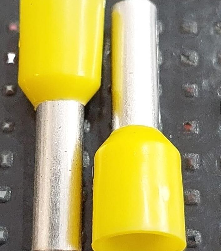 Cod.14632 Terminal Eletrico Ilhos Para Cabos 0,12mm - Amarelo - PÇ