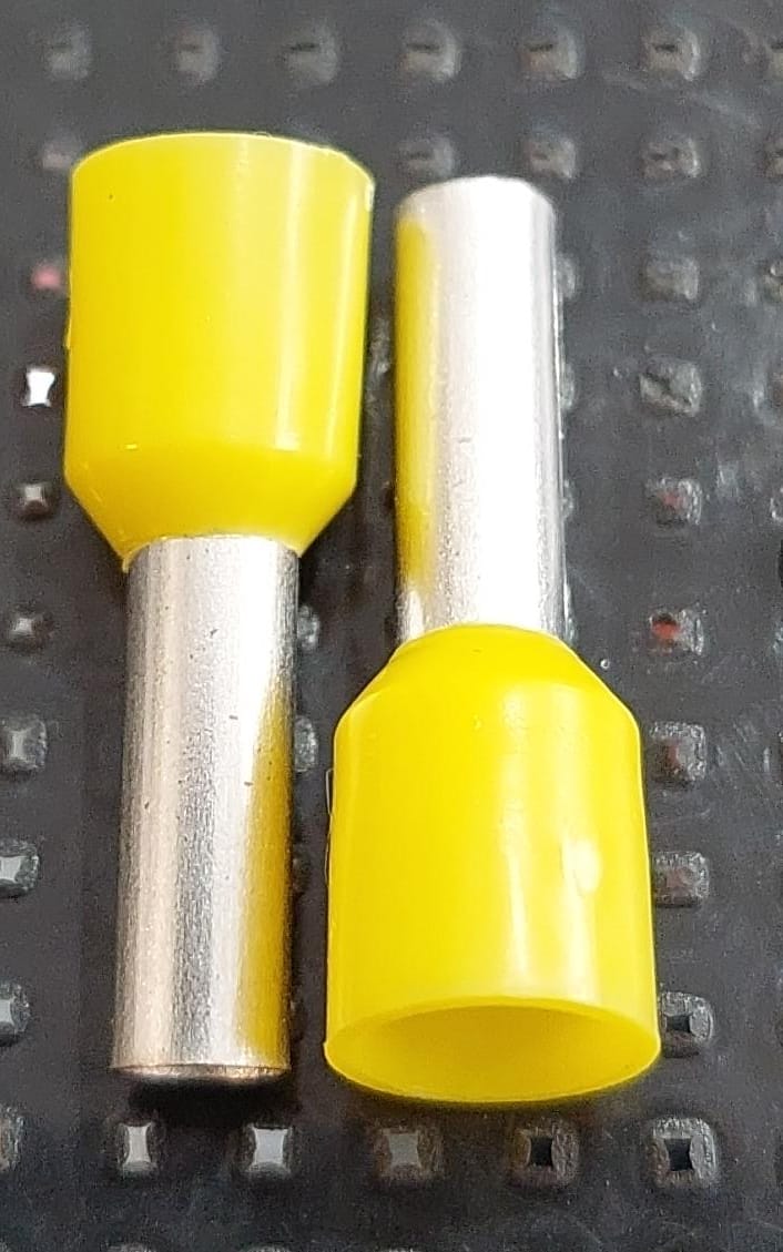 Cod.14632 Terminal Eletrico Ilhos Para Cabos 0,12mm - Amarelo - PÇ