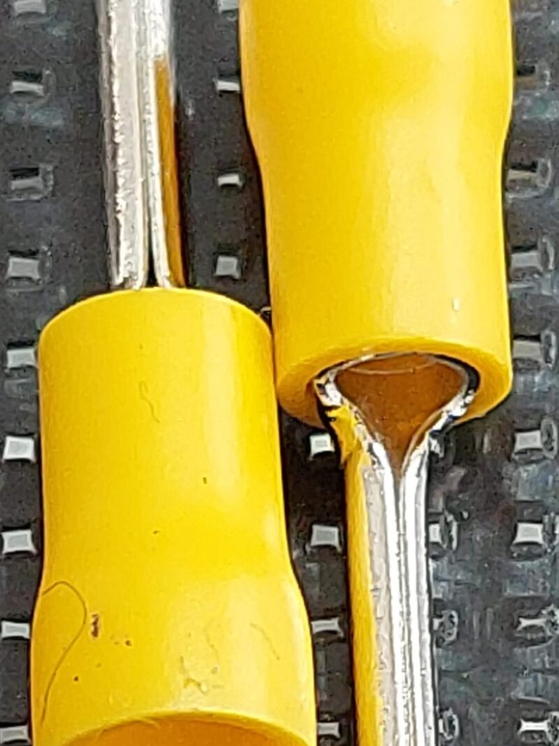 Cod.14641 Terminal Pino Longo Agulha Isolado Amarelo 6m