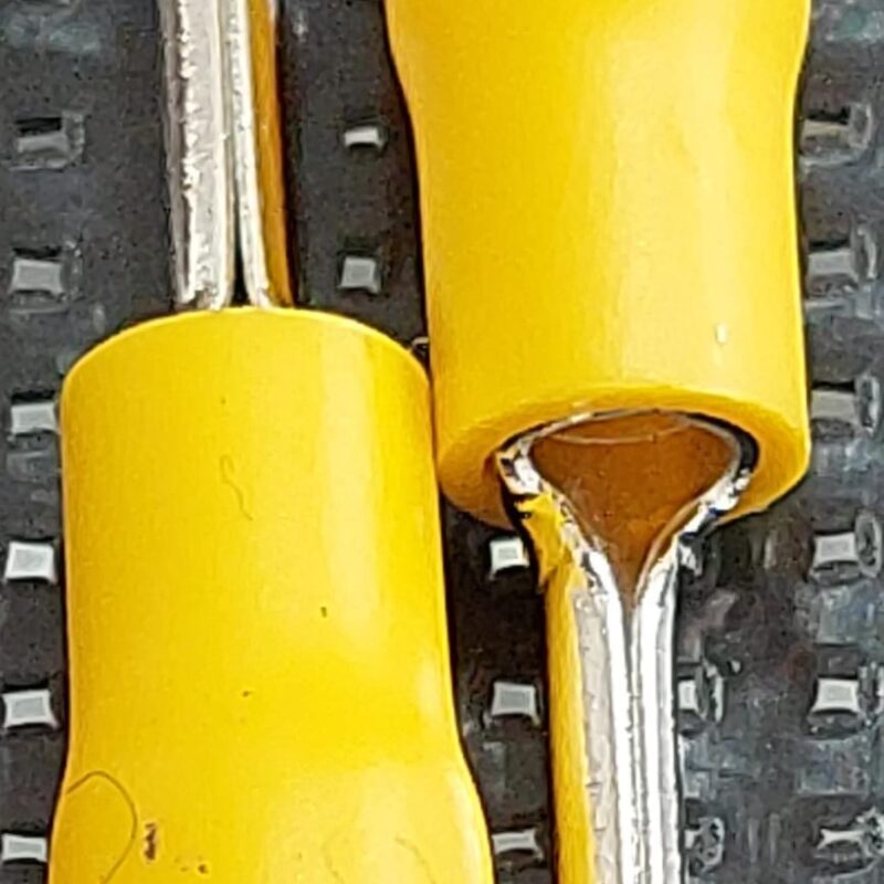 Cod.14641 Terminal Pino Longo Agulha Isolado Amarelo 6m