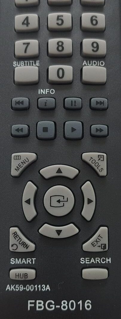Cod.4617 Controle Remoto DVD Bluray Samsung Bd-d5100 Bd-d530 D5500 Ak59-00133a FBG-8016