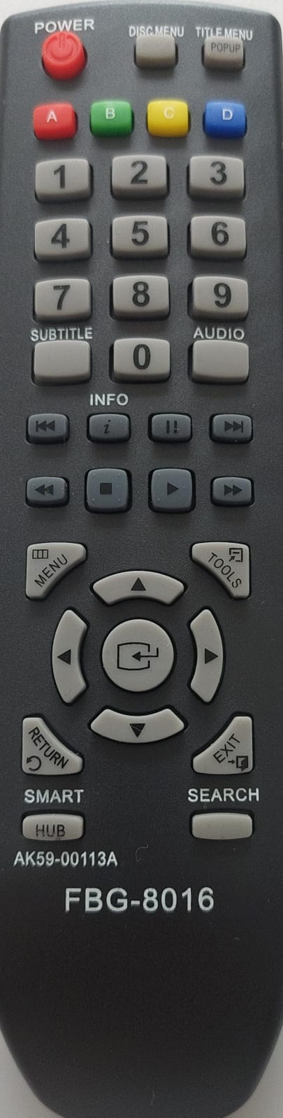 Cod.4617 Controle Remoto DVD Bluray Samsung Bd-d5100 Bd-d530 D5500 Ak59-00133a FBG-8016