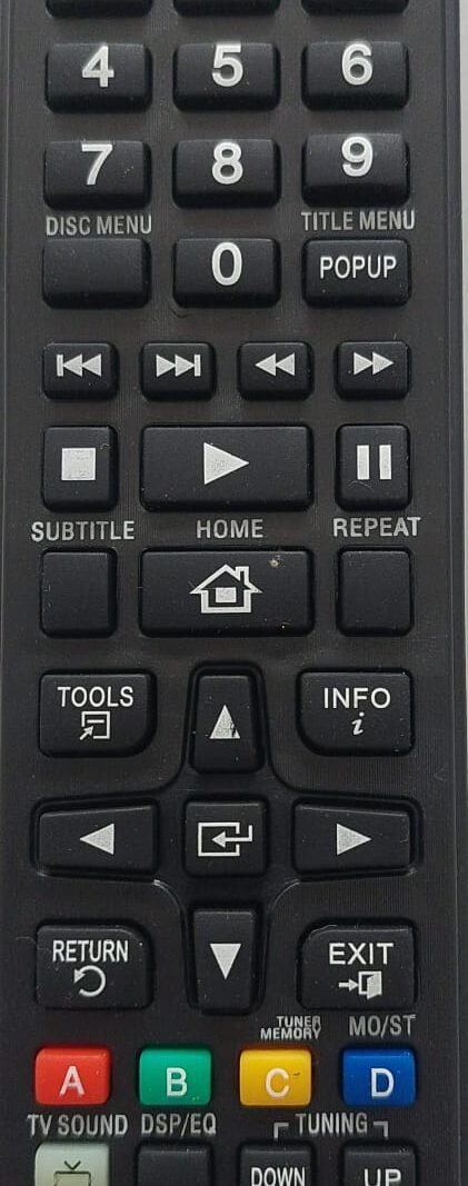 Cod.5390 Controle Remoto DVD Home Theater Samsung C Blu-ray - Ah59-02533a - SKY-8042.