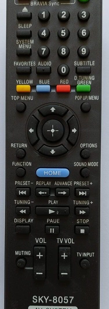 Cod.5400 Controle Remoto Som sky-8057