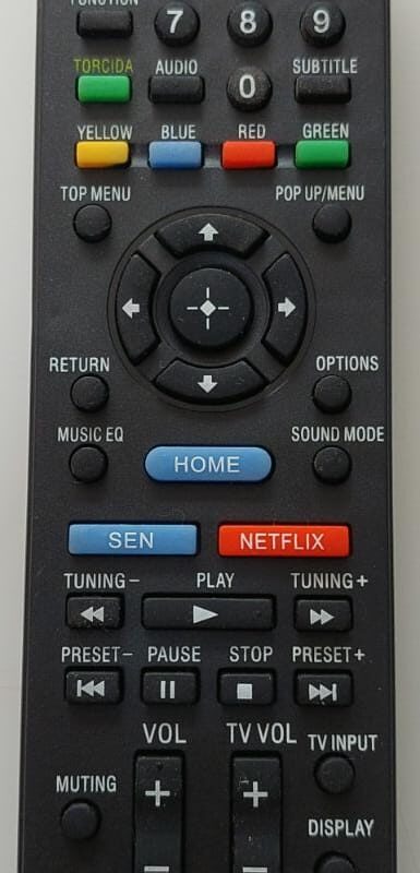 Cod.5467 Controle Remoto DVD Home Sony  Theater Blu-ray Netflix - RM-ADP112 - Hbd-e2100  E6100  Bdv-e19  BDVE-985W  Sky-8056 .y