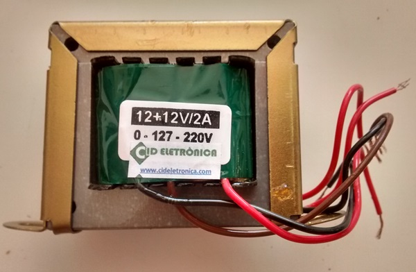 Cod.7137 Transformador 12+12V 2A 110  220V AC - Marca Gilson