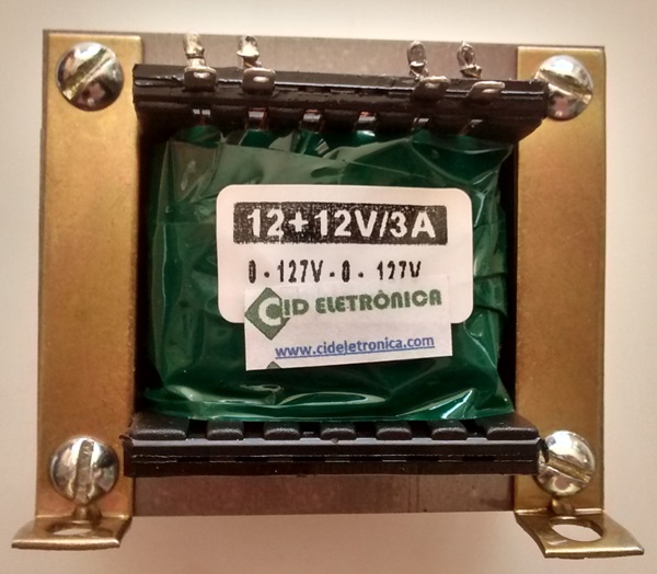 Cod.7139 Transformador Força  12+12V 3A 110  220V AC - Marca Gilson