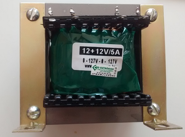 Cod.7141 Transformador Força  12+12V 5A 110  220V AC - Marca Gilson